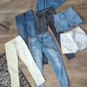 Madewell Women's Ankle & Cropped Jeans - Blue, Gray, White